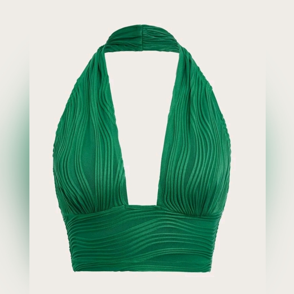 Shein  green top New size M(6)